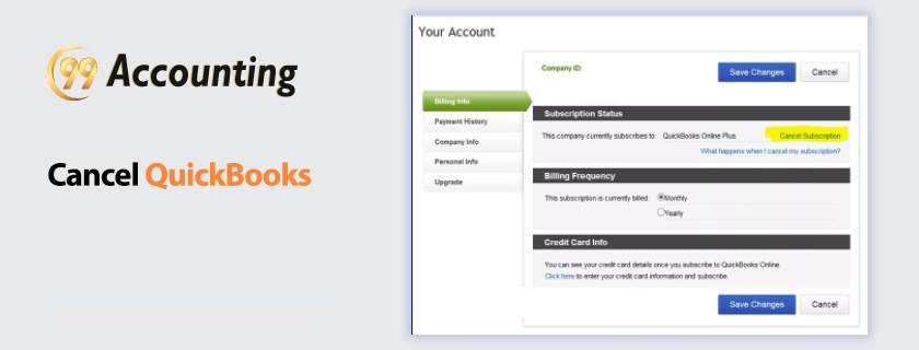 Cancel your QuickBooks Online Subscription