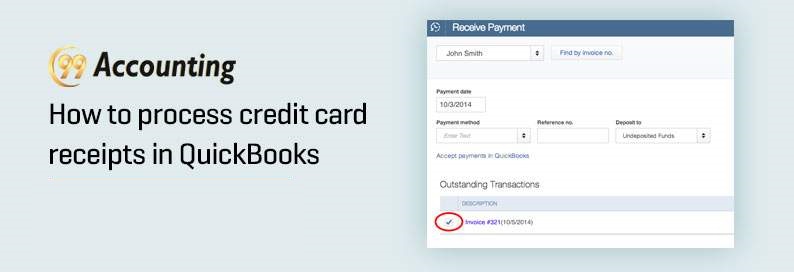 How to process credit card receipts in QuickBooks