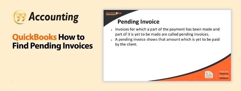 QuickBooks how to find pending invoices